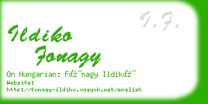 ildiko fonagy business card